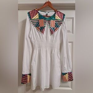 Queen of Sparkles Sequin Collar Dress